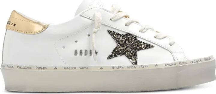 Hi Star "White/Black/Gold Glitter" sneakers