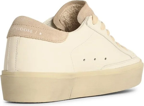 'hi Star' White Leather Sneakers - Image 3