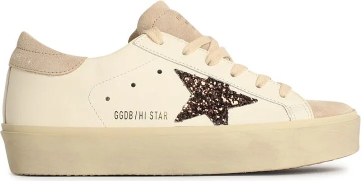 'hi Star' White Leather Sneakers