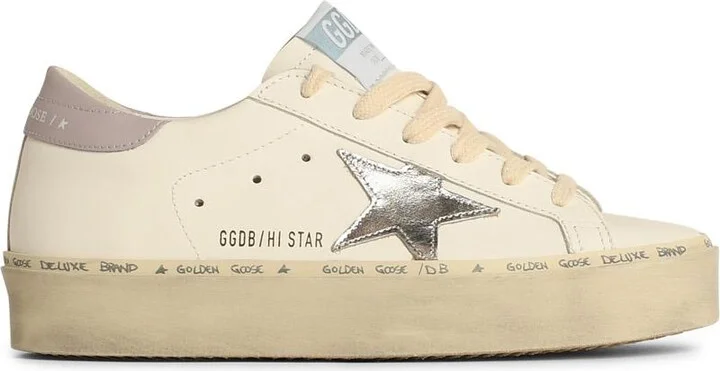 'hi Star' White Leather Sneakers