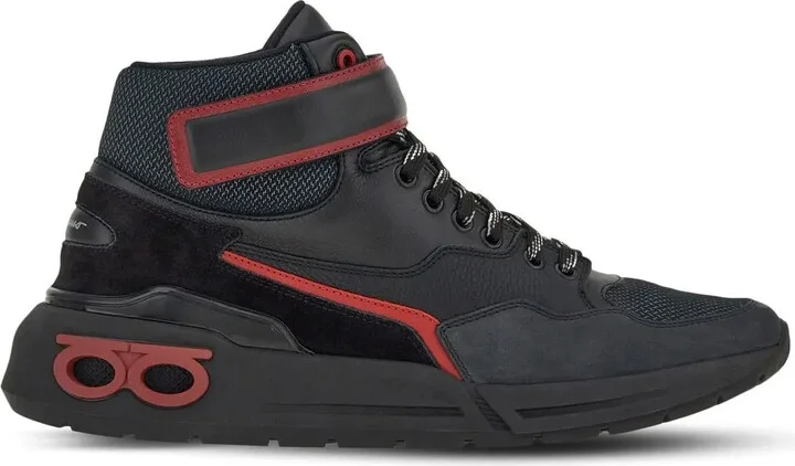 Hi-Top Lace-Up Sneakers