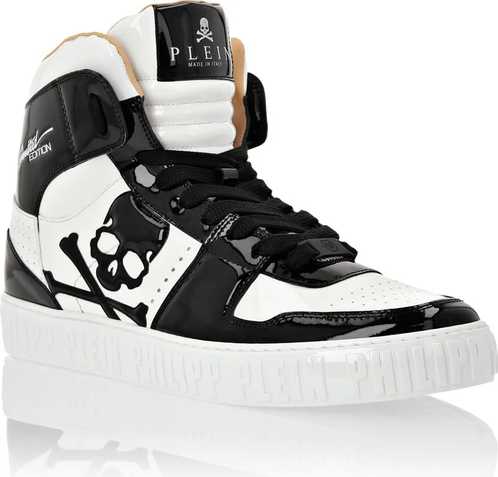 Hi-Top Sneakers Notorious Patent Skull