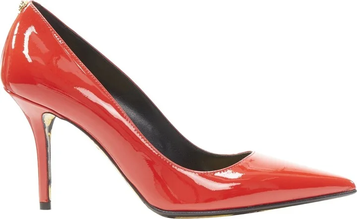 Hibiscus Barocco Gold Sole Medusa Stud Pump