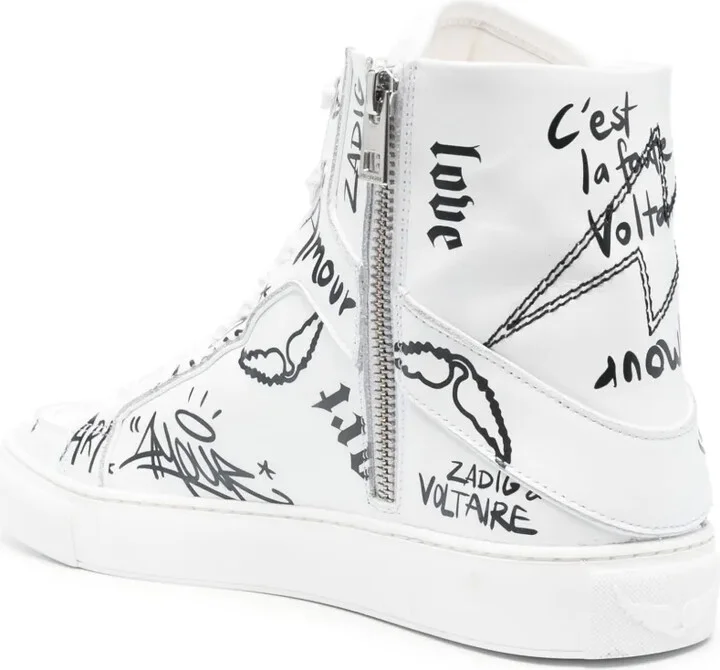 High Flash high-top leather sneakers - Image 3