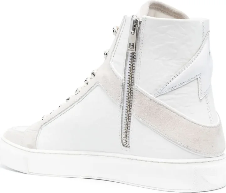 High Flash panelled leather sneakers - Image 3