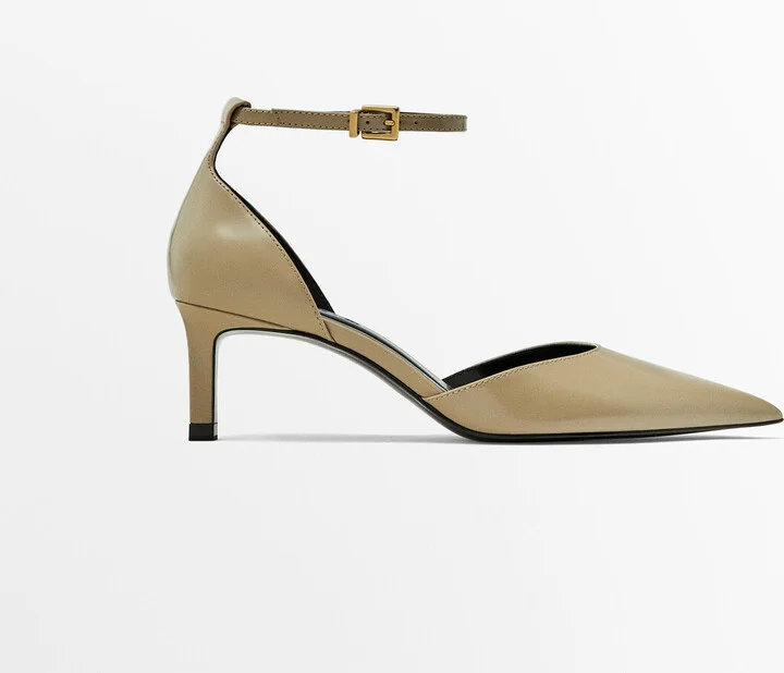 High-Heel Shoes With Ankle Straps