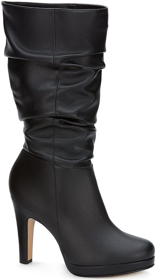 High Heel Tall Slouch Boots
