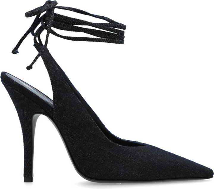 High-heeled Shoes `Venus`, , Navy - Blue