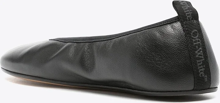 High Heels Leather Ballet Flats - Image 2
