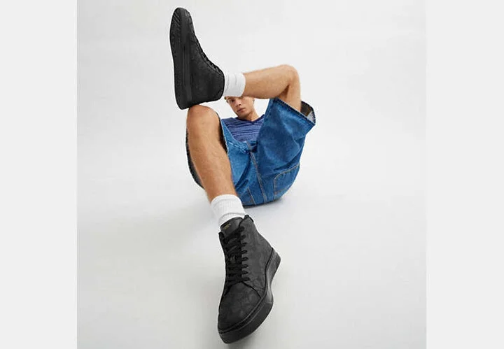 High Line High Top Sneaker In Signature Canvas - Image 6