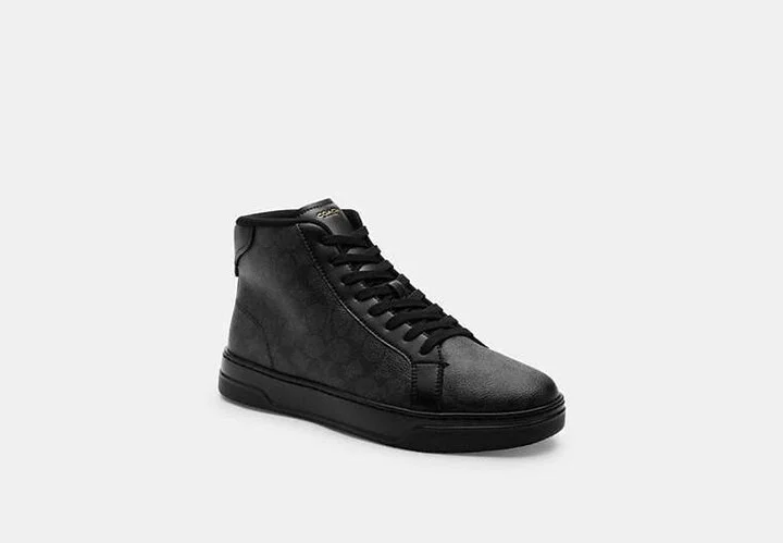 High Line High Top Sneaker In Signature Canvas