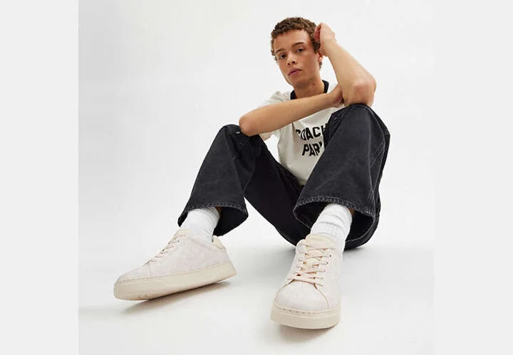 High Line Sneaker In Signature Canvas - Image 6