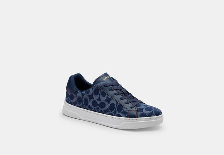 High Line Sneaker In Signature Denim
