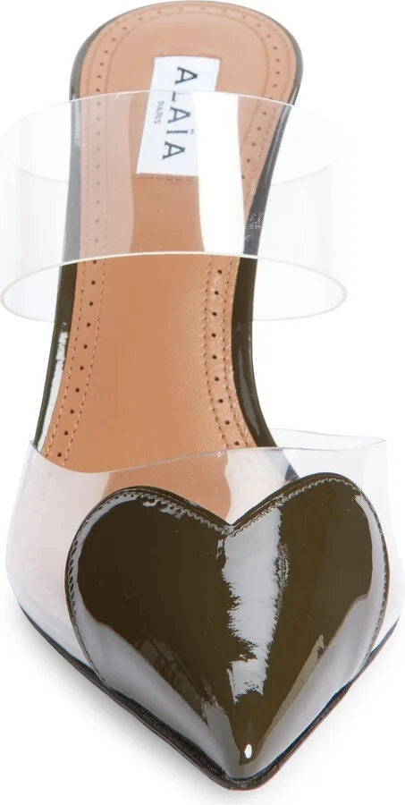 High Love Heart Pointed Toe Mule - Image 10