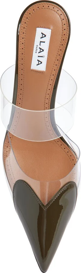 High Love Heart Pointed Toe Mule - Image 11