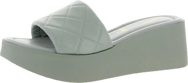 HIgh Note Womens Slip-on Leather Slide Sandals