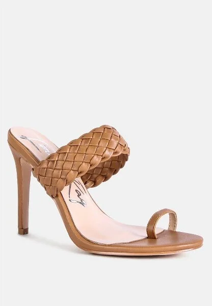 High Perks Woven Strap Toe Ring Sandals Women - Image 2