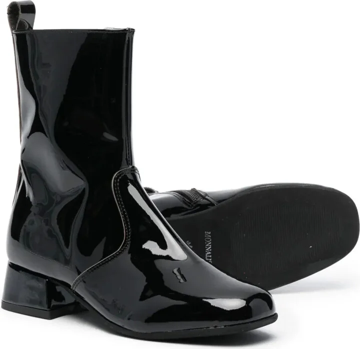 High-Shine Finish Ankle Boots - Image 2