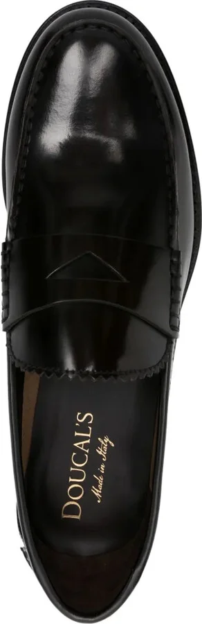 High-Shine Leather Loafers - Image 4