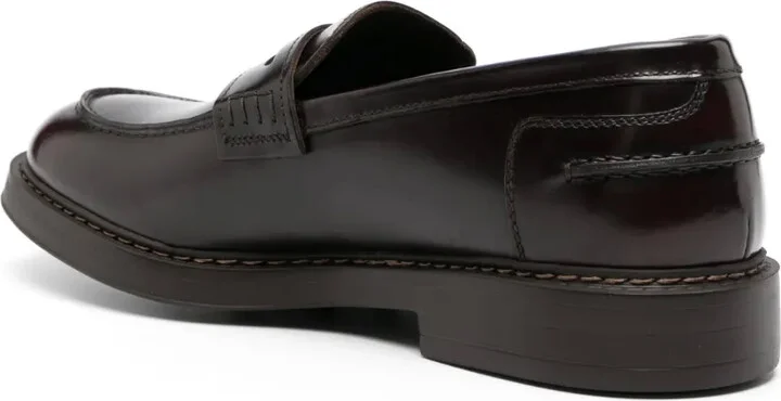 High-Shine Leather Loafers - Image 3