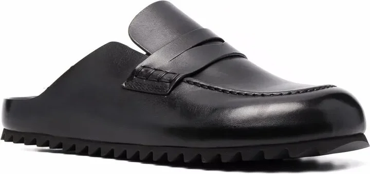 High-Shine Leather Mules - Image 2