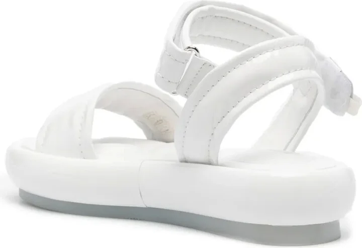 High-Shine Leather Sandals - Image 3