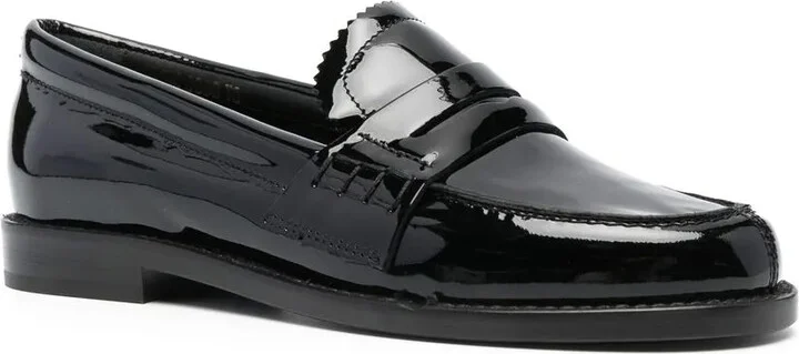 High-Shine Penny-Slot Loafers - Image 2