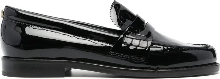 High-Shine Penny-Slot Loafers