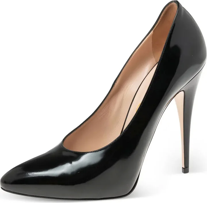 High-Shine Pointed-Toe Pumps - Image 3