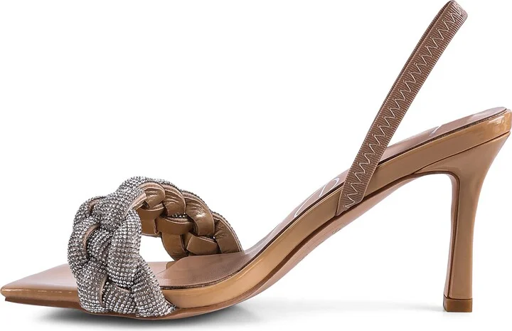High Society Diamante Slingback Sandal - Image 9