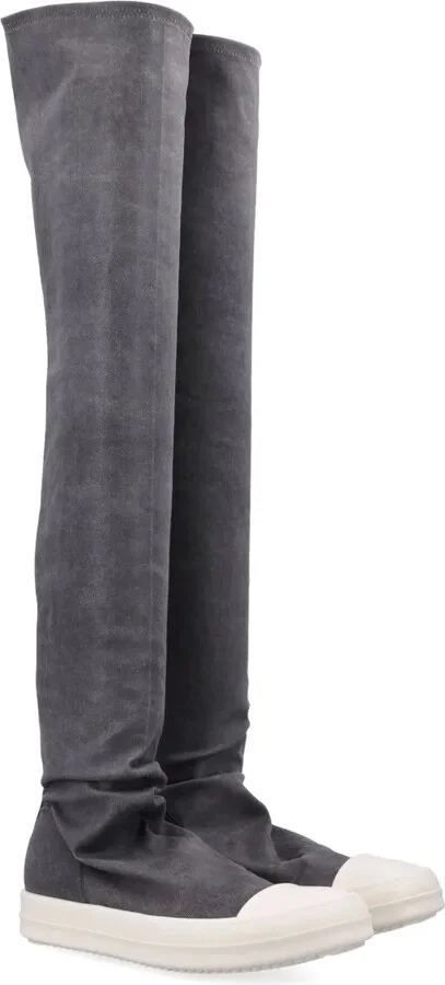 High Socks over-the-knee suede sneakers - Image 2