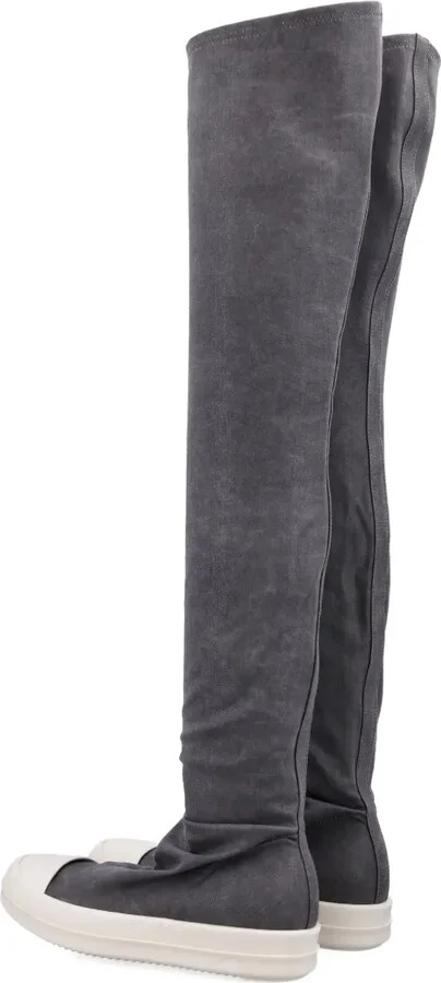High Socks over-the-knee suede sneakers - Image 3
