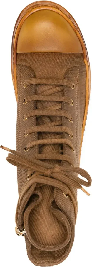 High-Top Canvas Sneakers - Image 4