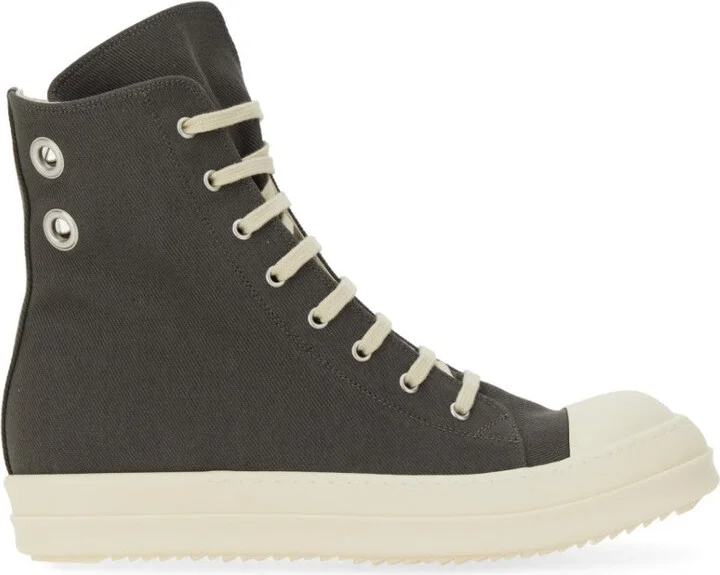 High-Top Cotton Sneakers