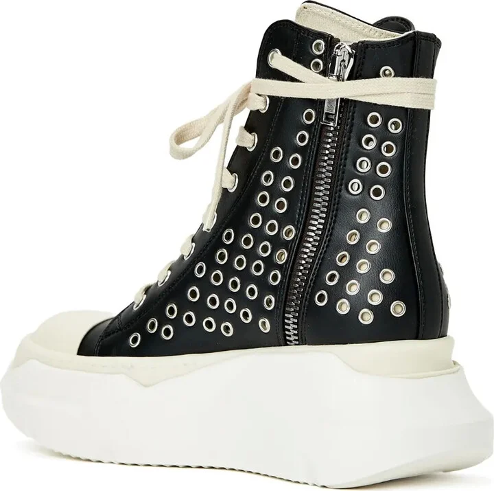 High-Top Eyelet-Embellished Sneakers - Image 3