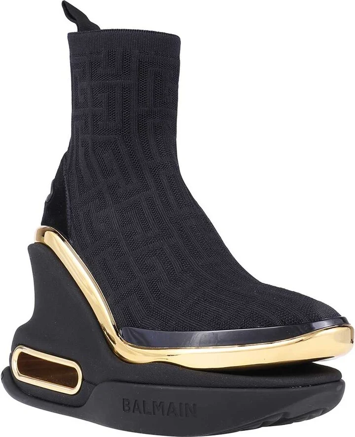 High-top Fabric Sneakers - Image 2