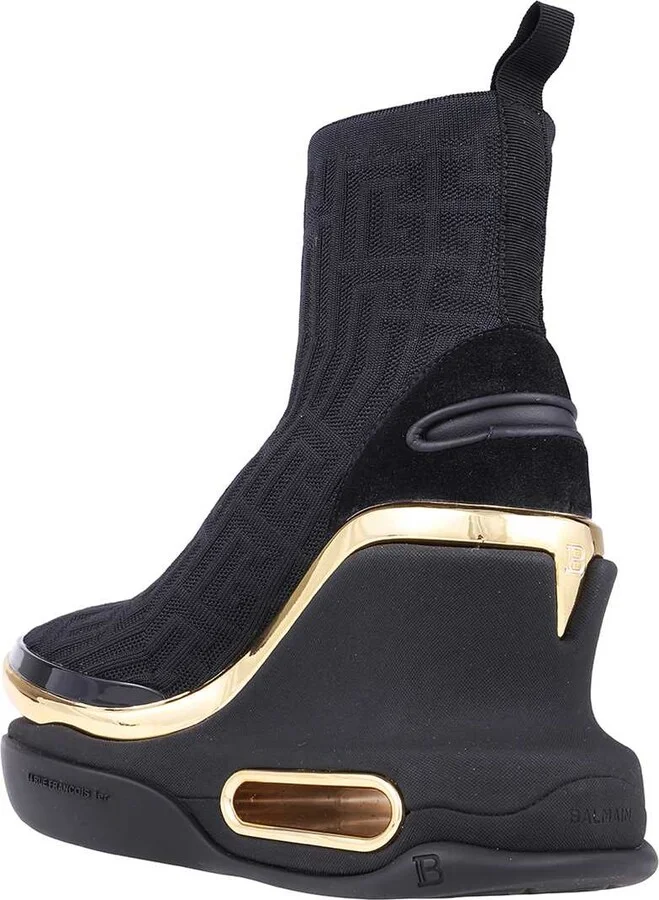 High-top Fabric Sneakers - Image 3