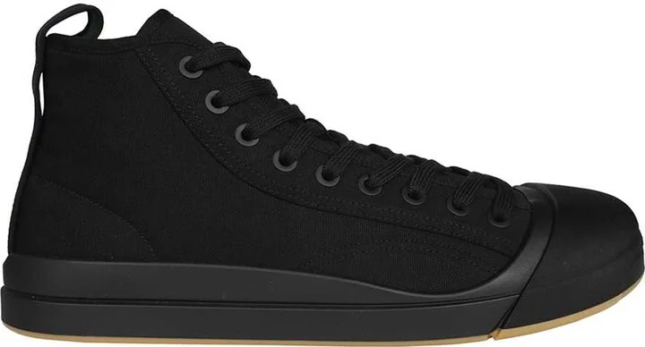 High-top Fabric Sneakers