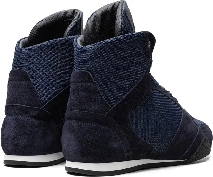 High Top Greek Key "Navy" sneakers - Image 3