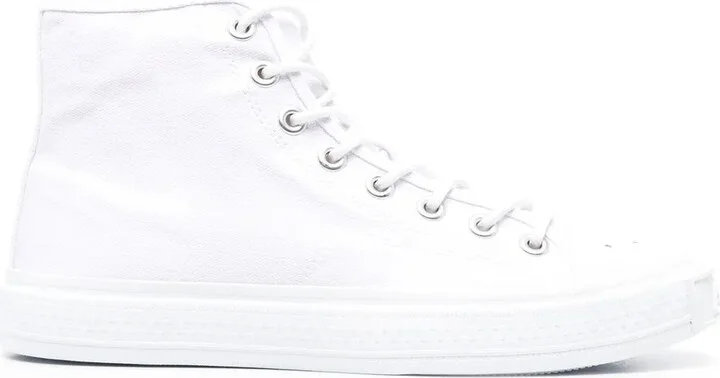 High-Top Lace-Up Fastening Sneakers