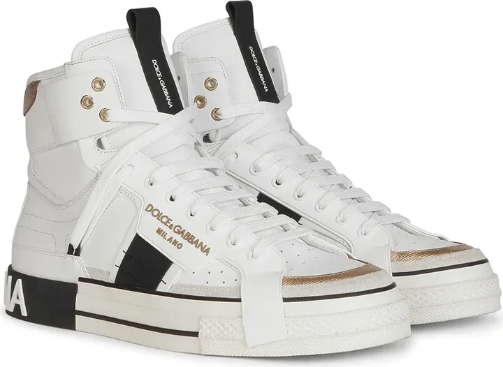 High-Top Lace-Up Sneakers - Image 2
