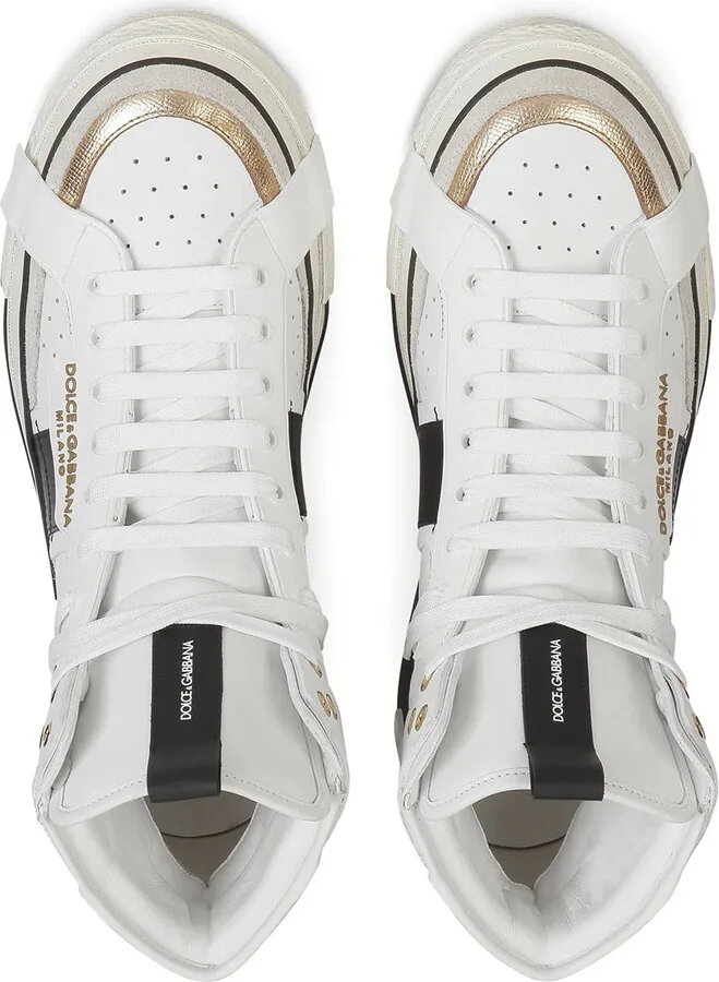 High-Top Lace-Up Sneakers - Image 4