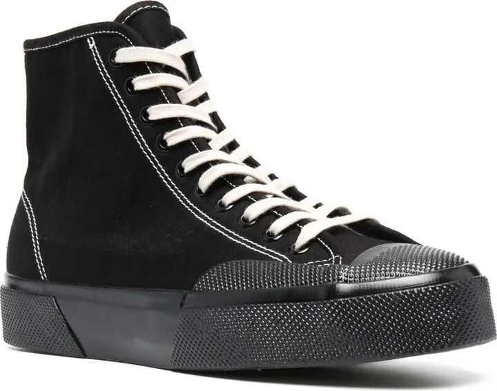 High-Top Lace-Up Sneakers - Image 2