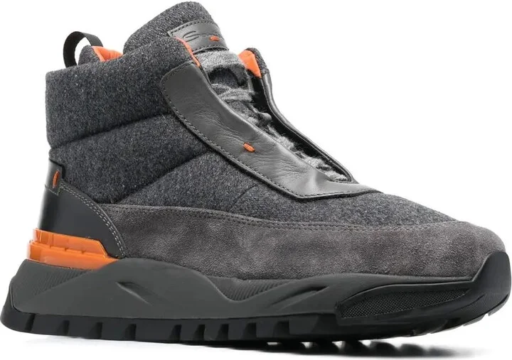 High-Top Lace-Up Sneakers - Image 2