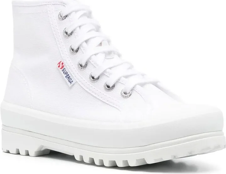 High-Top Lace-Up Sneakers - Image 2