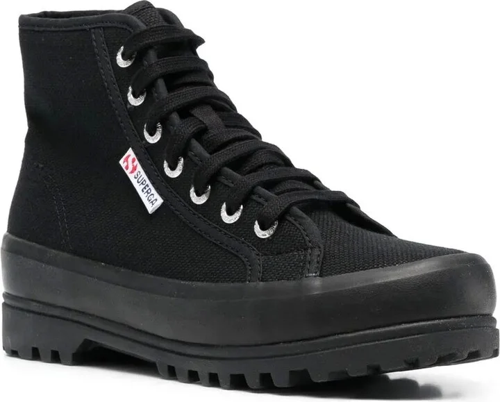 High-Top Lace-Up Sneakers - Image 2
