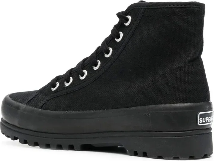 High-Top Lace-Up Sneakers - Image 3