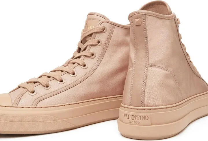 High-Top Lace-Up Sneakers - Image 5