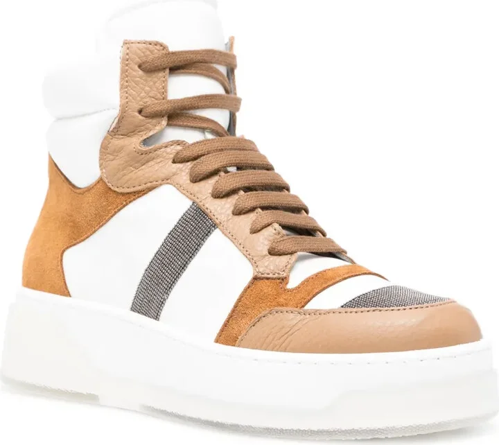 High-Top Lace-Up Sneakers - Image 2
