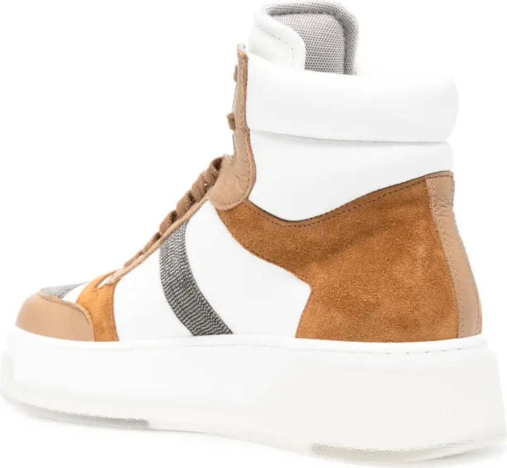 High-Top Lace-Up Sneakers - Image 3
